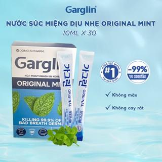 Hộp 30 gói nước súc miệng hơi thở thơm mát gói tiện lợi Garglin Original dung tích 10ml - Hàng chính hãng