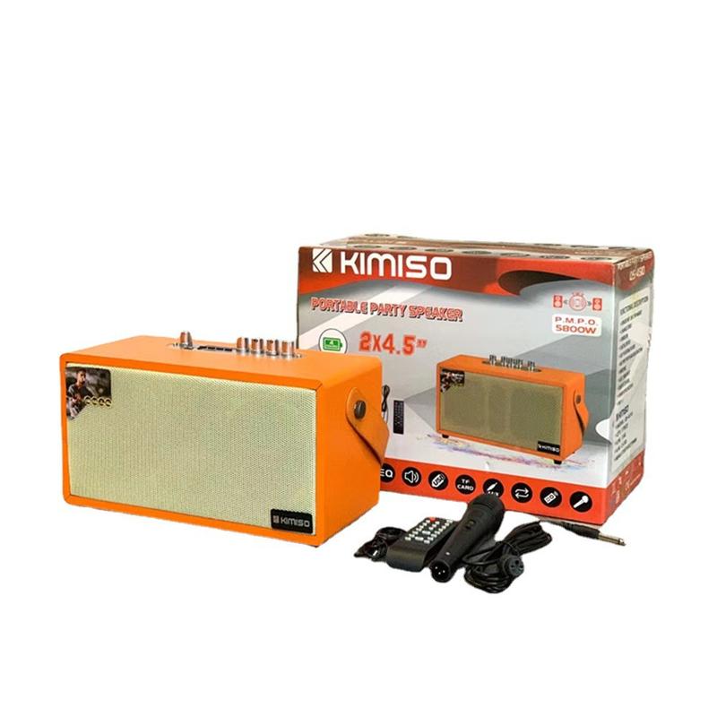Loa Karaoke Bluetooth Kimiso QS-4510 Tặng Kèm 1 Micro Có Dây, bảo hành 06 tháng Nghe Nhạc