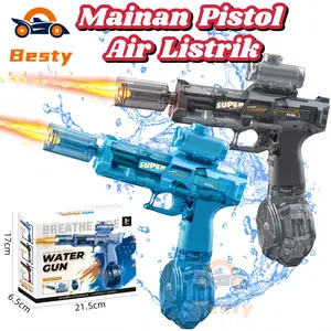 【Besty】Mainan Air Listrik Mainan Kolam Renang Luar Ruangan Mainan dengan Efek Cahaya