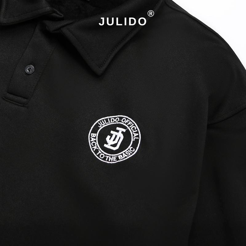 [ DEAL MỞ BÁN ](Form Rộng) Áo polo Sweater JULIDO nam nữ vải nỉ lông cáo form rộng unisex 6