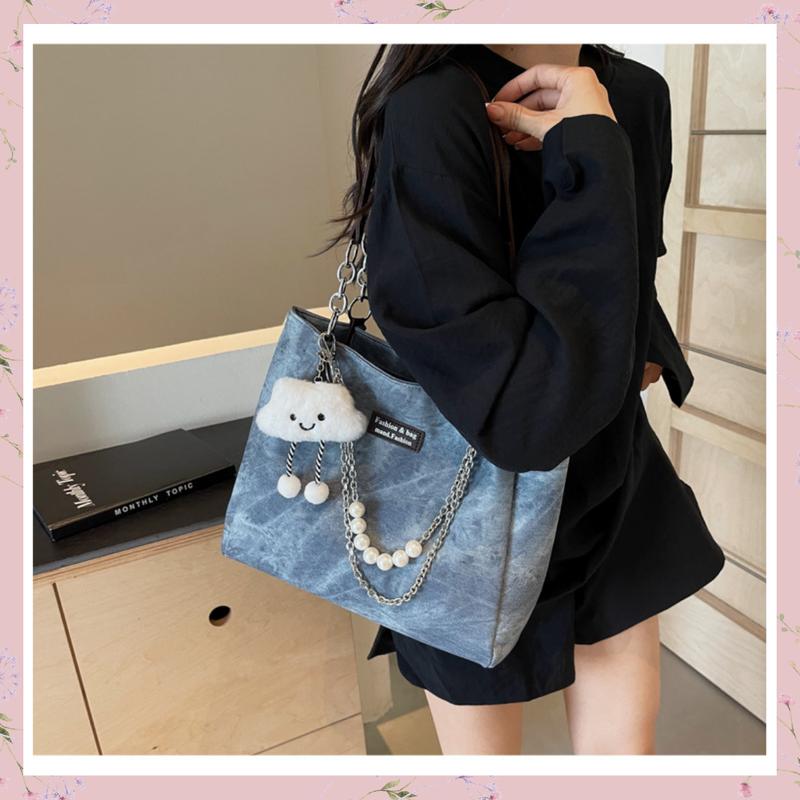 Product Introduction of ( TẶNG CHAMRM) Túi xách nữ công sở túi đeo vai thời trang da loang K242 Tote Chữ Nhật Bag 8