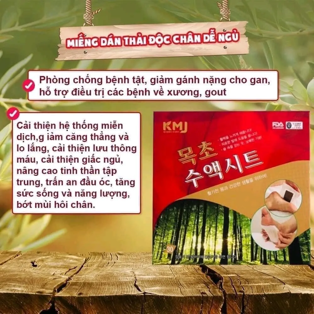Miếng dán thải độc chân