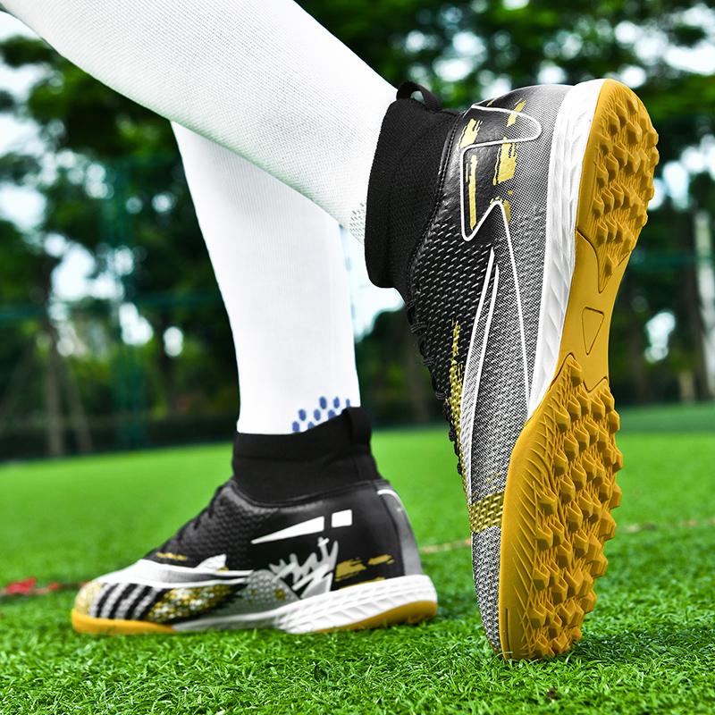 （SIZE 33-45）Ready Stock Unisex Plus Size Football Shoes Outdoor Futsal Soccer Shoes Non-slip Training Shoes 6