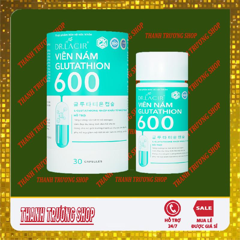 Viên uống hỗ trợ trắng da Glutathione 600mg, glu600 glu2000, glutathione 600 viên uống hỗ trợ trắng da
