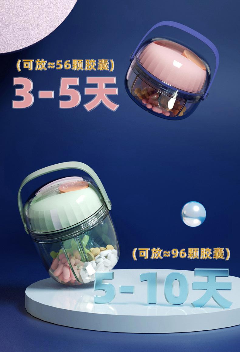 Product Introduction of Portable Pill Box Seven Days a Week Carry Dispenser Three Meals a Day Medicine Drug Storage Separately Packed Case Sealed Waterproof 11