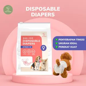 PAW POWER Travelling Disposable Pet Diapers Daya Serap Tinggi Betina