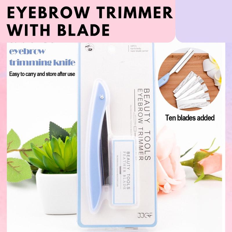 Product Introduction of Eyebrow Trimmer 1 Set Sharp Makeup Knife Eyebrow Trimmer Face Hair Razors Blade Remover Set Folding Safety Mini Portable Painless Face Razor Clean Blade Shaver Eye Brow Cutters Facial Hair Remover Makeup Tools. Cosmetic 0