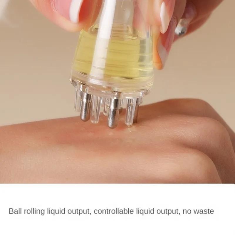 Scalp Applicator Comb, 1 Count Mini Portable Head Essential Oil Roller Ball Massage Comb, Hair Fixing Liquid Guide Comb 3