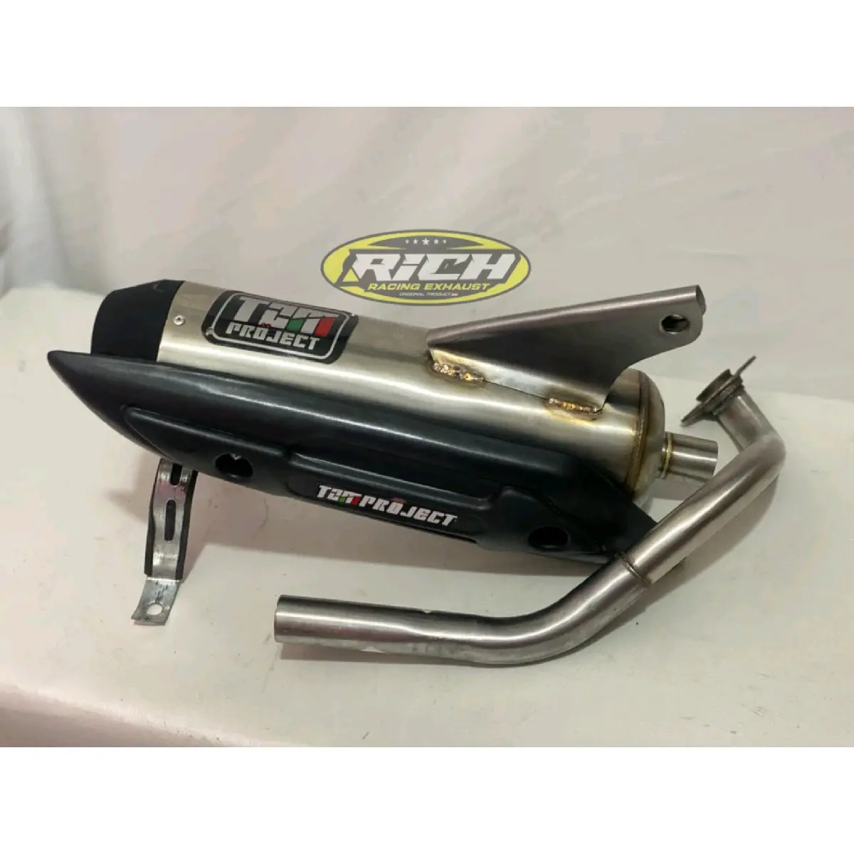 Knalpot Tzm Projeck Full Stenlisse All metic Nmax Pcx Vario Beat Scoppy Motor