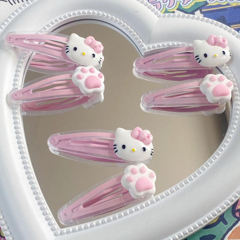 Product Introduction of New Pink Cute Cartoon Cat Claw BB Clip Girl Heart Cute Girl Student Side Hairpin Hair Clip 19
