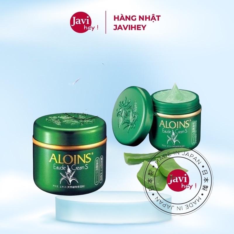  Kem Xanh Lô hội Aloins Eaude Cream Dưỡng Da Toàn Thân Hàng Nhật Bản 180g 