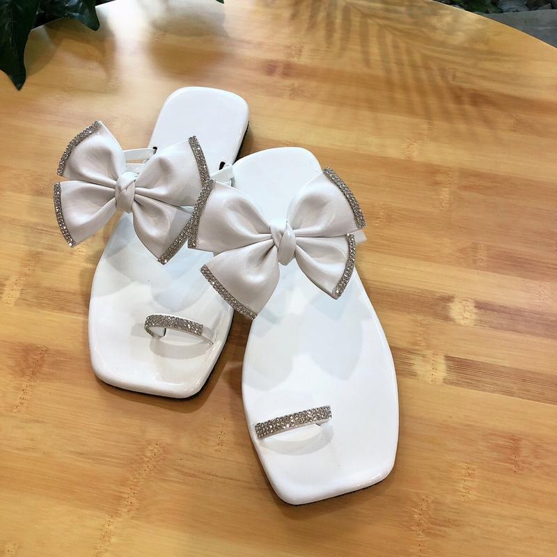 Dép Lê nữ bệt thất kẹp xỏ ngón gắn nơ quạt cực xinh depnuhottrend 2023 giay 7 got caogotdinhda giày đẹp guôcxinh cao sục cross dep banh sandal guốc quaitrong thoitrang đế nu no 9 lông deptoong