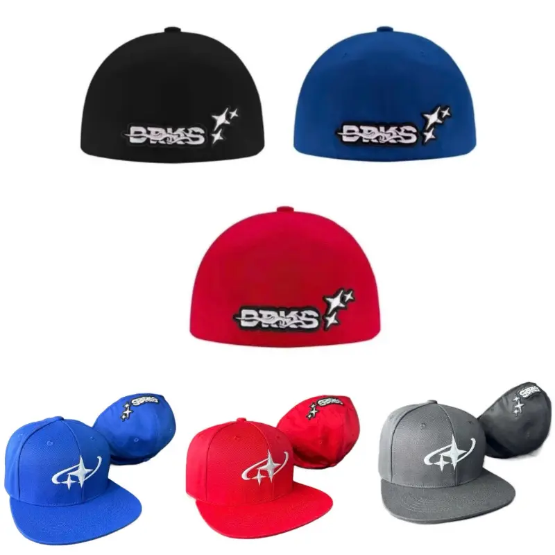 Mũ snapback bóng chày bít đuôi - Nón ngược unisex thêu ngôi sao form chuẩn 56-58cm thời trang chuẩn