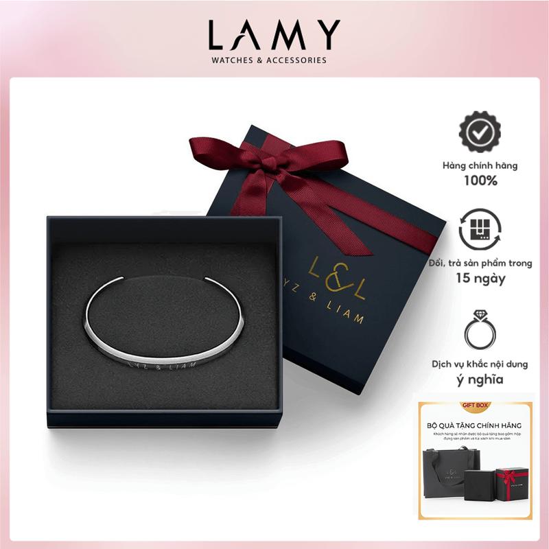 Lyz and Liam Classic L&L Cuff Vòng tay nam nữ khắc tên theo yêu cầu Phụ Kiện