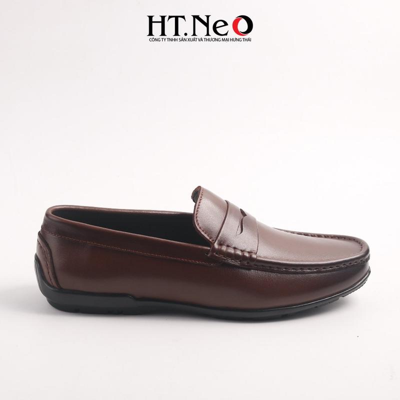 Giày lười nam HT-NEO da bò cao cấp kiểu dáng trẻ trung, sành điệu và rất cá tính GM181 Đồng Loafer 3