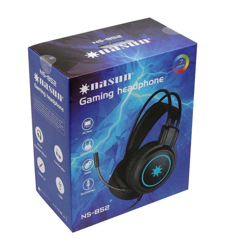 Product Introduction of mozard fristi Headphone GAMING NASUN NS-852, tai nghe game có mic  Nghe Nhạc chụp tai Nhét Tai Earphone Nhét Tai Earphone headphone bass sound headset chính hãng taing he bassman h headshave vxe r1 headphones x7 tainghe chuptai ky5 pro 5