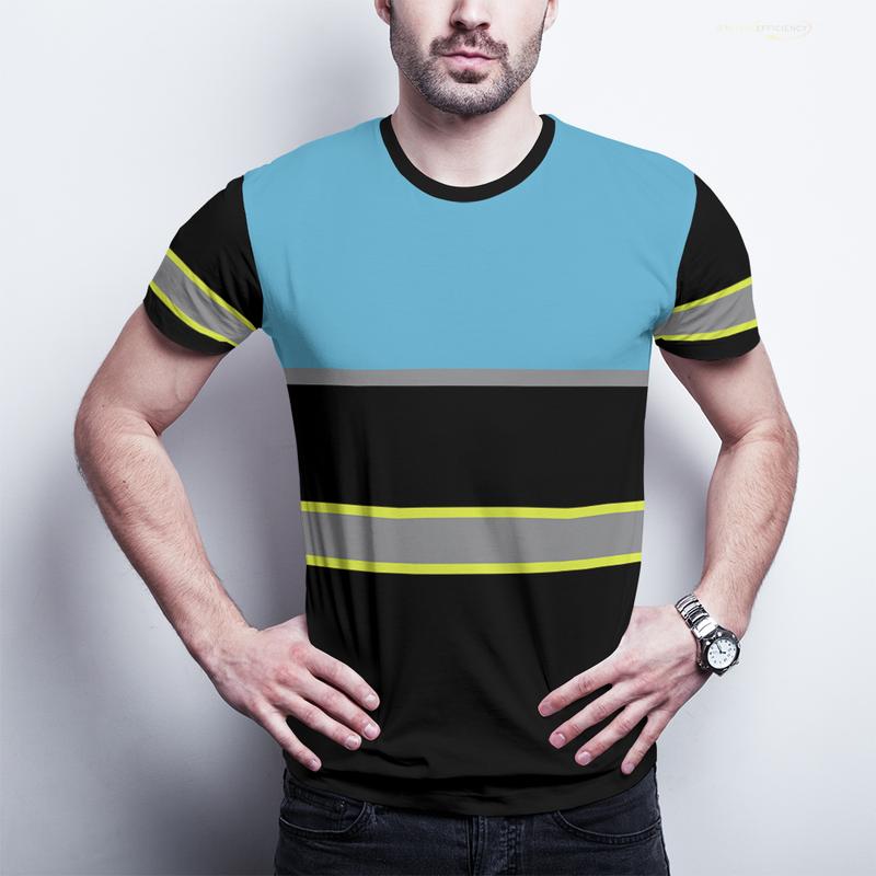 Product Introduction of 100% Cotton Summer New High Quality Men Safety Work Clothing 3D Printed Quick Drying Breathable Work Tees Sweat Wicking Comfort Oversized High Visibility T-shirt Tops 25