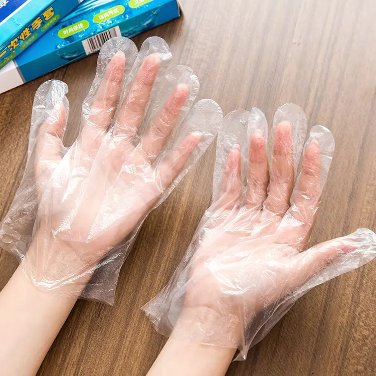 ถุงมือพลาสติก ถุงมือ ถุงมือหยิบอาหาร แพ็คละ 100 ชิ้น แบบหนา-บาง ใช้ใส่ทำอาหาร หรือสวมเพื่อป้องกันสิ่งสกปรกต่างๆได้