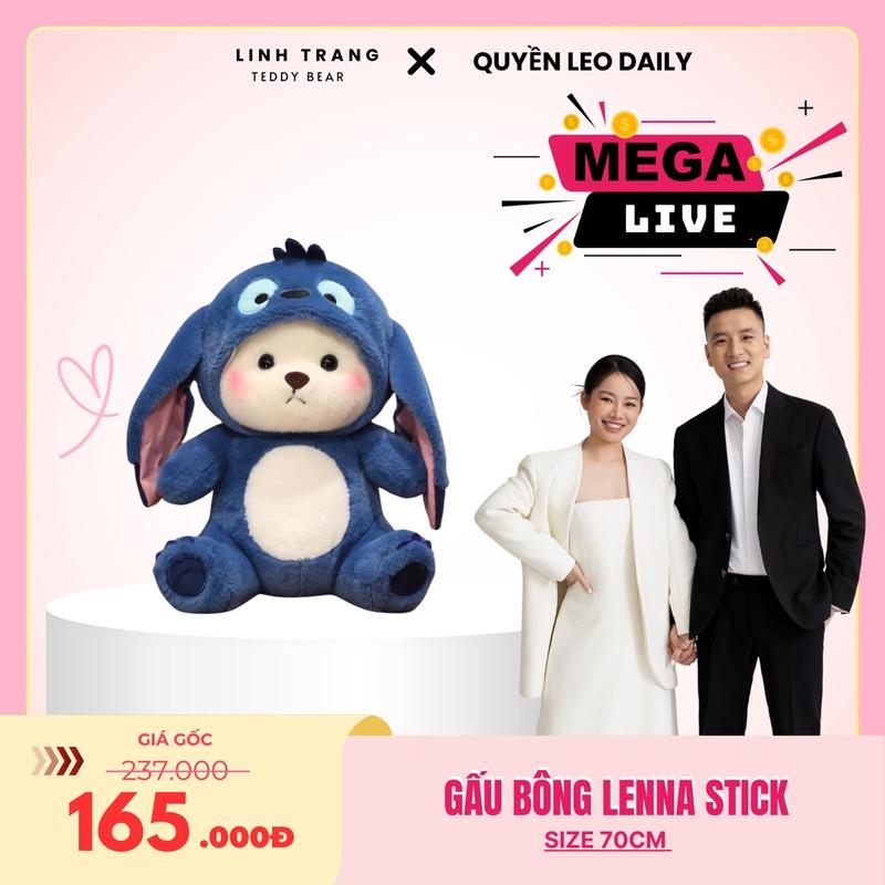 Gấu Bông Lena gấu dâu 60cm-Lenna Stick 70cm