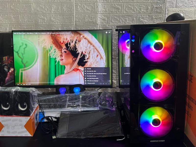 Bộ PC Màn 22in Mới i5 6500 Ram 8g - Chơi Mượt LM, CF, AU, GTA, FO4, FF, Roblox
