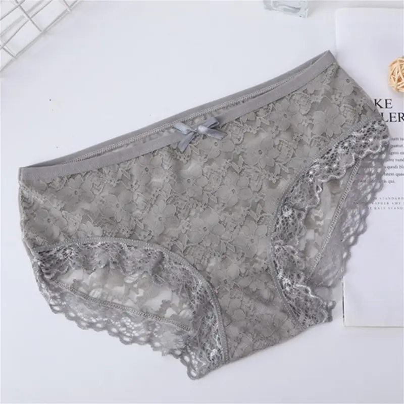 Quần Lót Ren, Cạp Thấp, Đồ Lót Cỡ L/XL, Quần Sịp Cạp Thấp, Thoải Mái Và Mềm Mại, Quần Lót Hoa Hợp Xu hướng Đồ Lót, Có Sẵn Trong 1 / 2 Chiếc 7