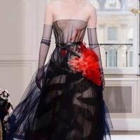 Gambar Sarung Tangan Longgar Panjang Tille Super Tipis Loose Long Tille Super Thin Gloves 8376 - Black dari 99koutlet Kab. Tangerang 3 Tokopedia