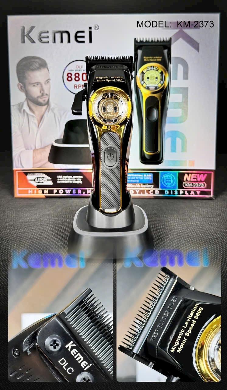 Product Introduction of Tông đơ kemei Tông đơ cắt tóc kemei 2373 từ tính tốc độ cao 8800v/p siêu êm Cạo Râu 6