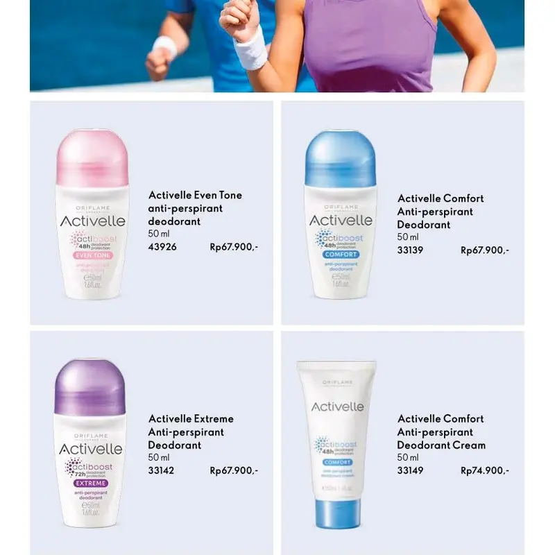 DEODORANT ACTIVELLE ANTI PERSPIRANT ORIFLAME 8