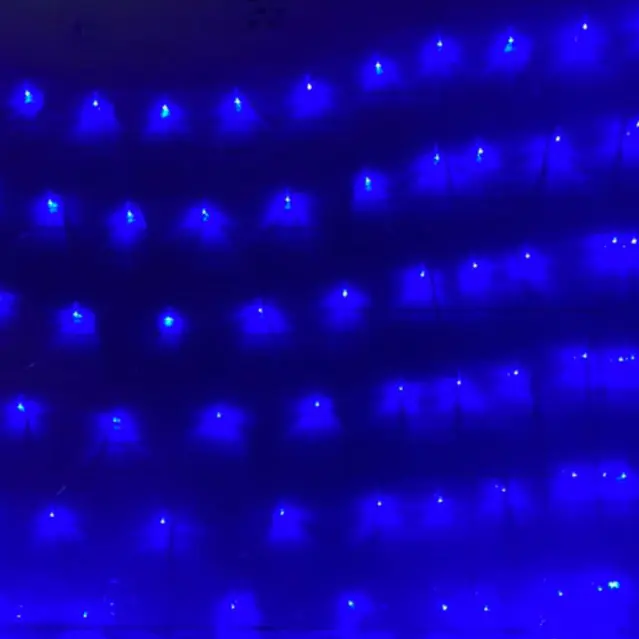 ĐÈN LED TRANG TRÍ dạng ĐÈN LƯỚI mắt cá 3m x2m  dùng điện có phích nối tiếp nhiều bộ 6