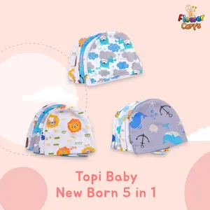 Flower Cart's Topi Baby New Born / 5 Pcs