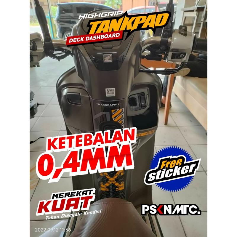 Tankpad Scoopy New 2021 2022 2023 Pelindung Dashboard Scoopy Deckpad Scoopy 2023 (body protektor deck pad cover) Kendaraan Motor Motorcycle 0