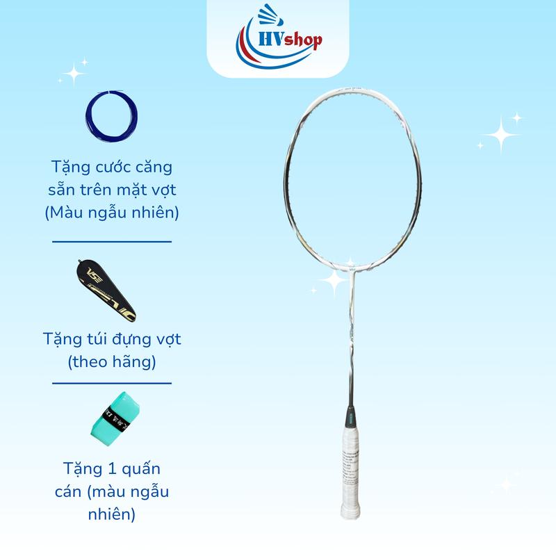 Vợt cầu lông VS Titan 7 tặng cước căng sẵn 11kg, max 13.5kg, tặng quấn cán, túi đựng vợt, BH 6 tháng Sport Cán Vợt Cacbon