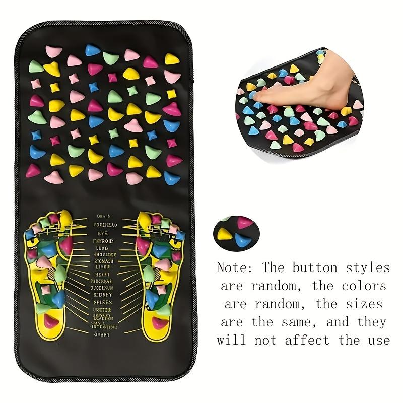 Product Introduction of 1pc FootCarePro Plastic Reflexology Foot Massage Mat - Anti-Skid Acupressure Walking Path Cushion for Fatigue Relief, Special Function Design for Feet, Portable for Sedentary Lifestyles, Students, Office Workers 5