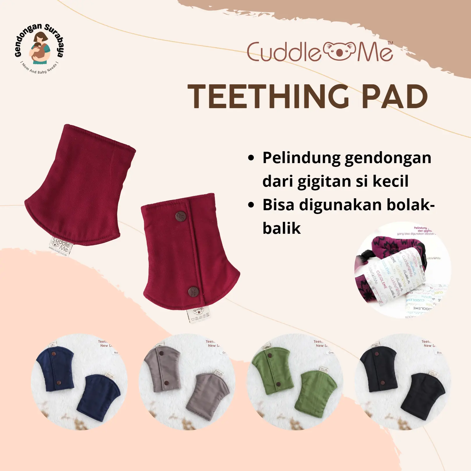 CuddleMe Teethingpad  Drollpad  Pelindung Gendongan Aksesoris Cuddle Me