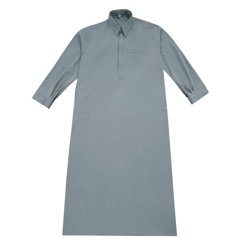 Product Introduction of Ramadan Arabic Muslim Men Clothing Abaya Islam Saudi Arabia Modest Robe 2