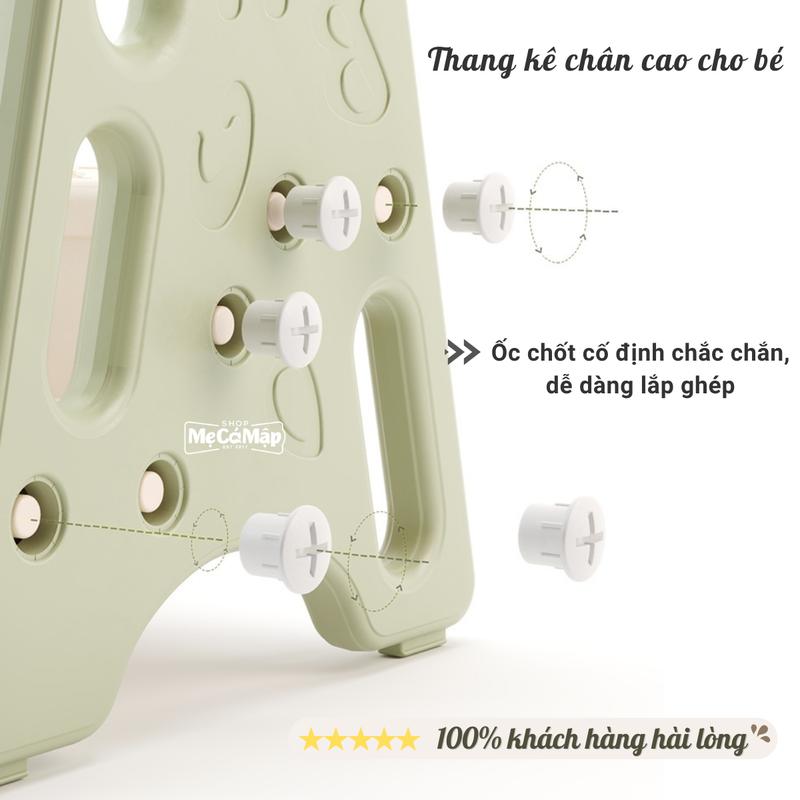 Thang kê chân cao có tay vịn hỗ trợ bé làm việc dễ dàng hơn, Trọng tải lên tới 75kg 7