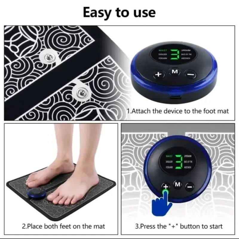 ALAT PIJAT KAKI EMS FOOT MASSAGER PAD ALAT PIJAT KAKI AKUPUNTUR LISTRIK PULSE ELEKTRIK Kaki 1
