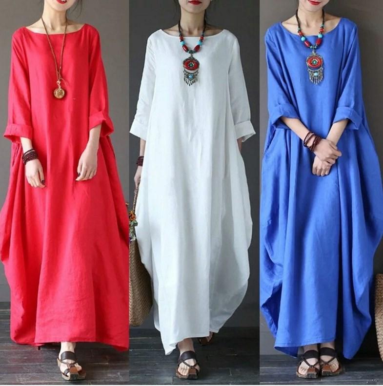 Product Introduction of Áo Dài, Phong Cách Văn Học, Dáng Rộng Vừa Vặn, Ngoại Cỡ, Làm Bằng Vải Lanh Bông, Hàng Mới Về Cho Mùa Xuân Hè Năm 2025 11
