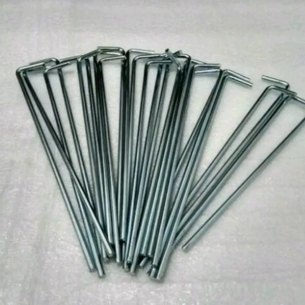pasak tenda galvanis 3.5mm isi 10pcs Camping Outdoor