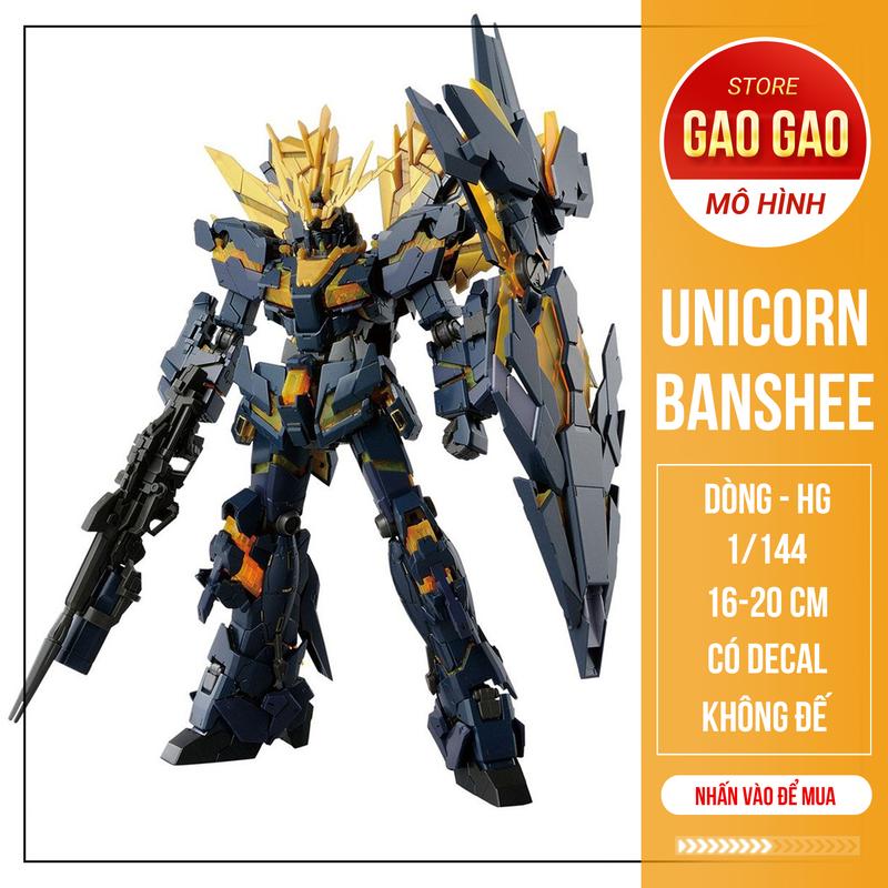  Mô Hình lắp ráp Gundam HG 175 Unicorn 02 Banshee Norn Destroy Mode tỉ lệ 1 144 giá rẻ  màu đen  
