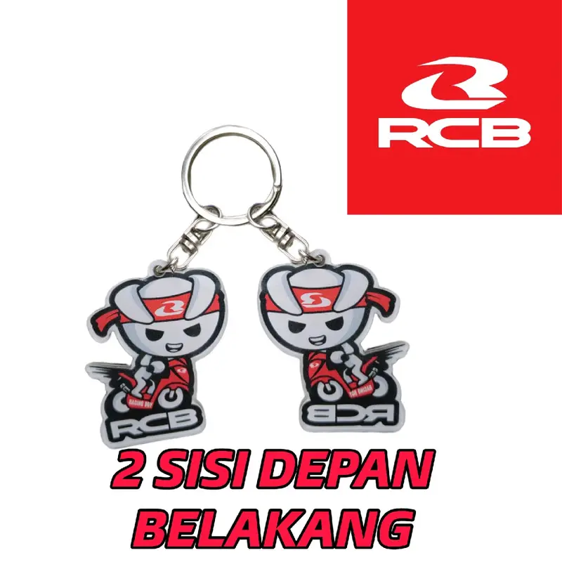 Gantungan kunci RCB RACING BOY original keychain rcb Indonesia gantungan racing motor universal akrilik Aksesoris 0
