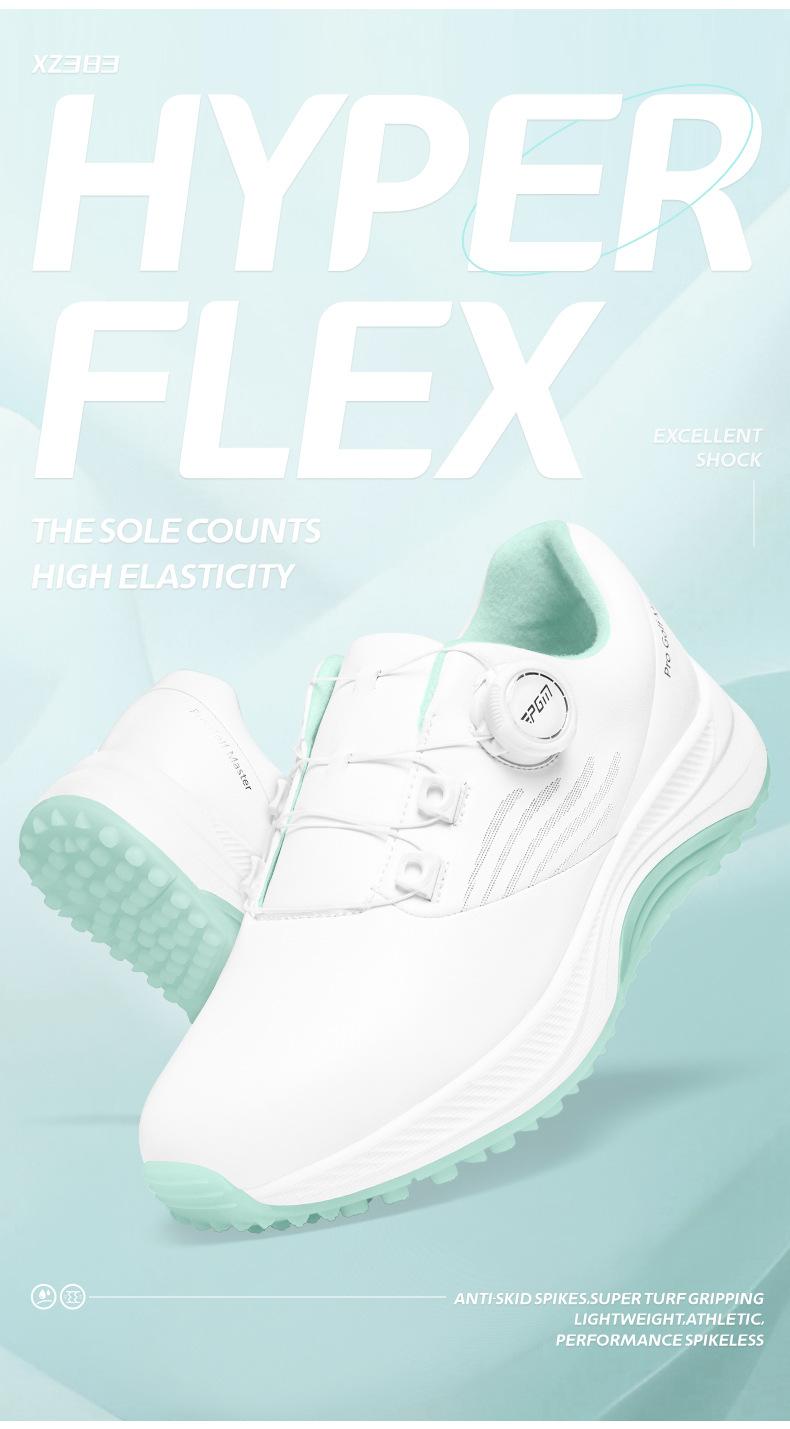 Product Introduction of [PGM] Golf Shoe Summer Women's Shoes Waterproof Knob Women's Sports Shoes Non-Slip Shock-Absorbing Lightweight Nail-Free Shoes Xz383 8