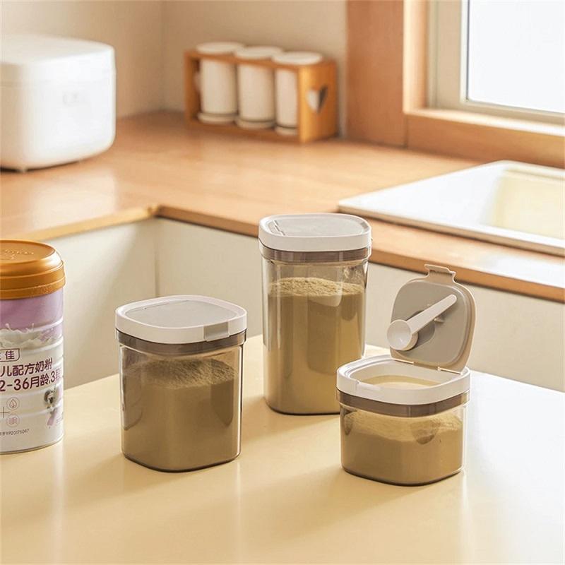 Product Introduction of Baby Food Storage Containers with Knob Lock Lid Cereal Containers for Kitchen Pantry Organization Food Storage Box 17