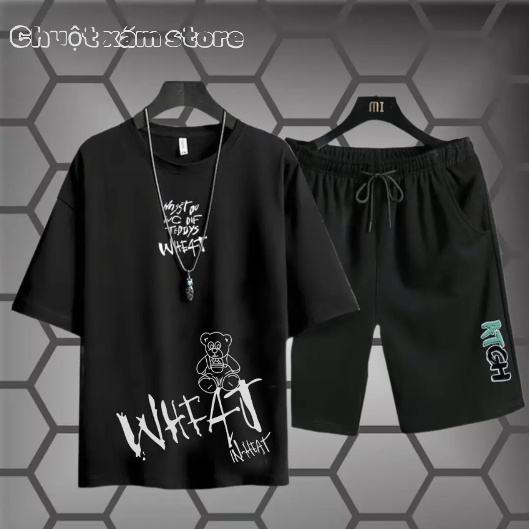 Bộ Quần Áo Thể Thao Nam Thun Lạnh Thoáng Khí Thấm Hút Mồ Hôi Chạy Bộ Sport Thể Dục Tập Thể - Whfat Tập Thể Dục Tập Gym