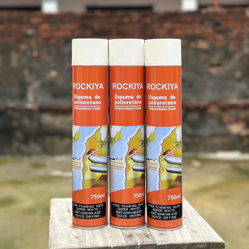 Combo 3 Keo bọt nở 750ml bình xịt bọt nở Rockiya tỷ lệ tạo bọt cao, siêu trắng, nhanh khô [ Hàng Chính Hãng ] [ Hàng Cao Cấp ]