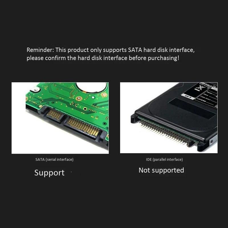 Product Introduction of USB 3.1 Mobile Hard Disk Box 2.5 Inch SATA Hard Disk Box SSD Enclosure Support 15mm Hard Drive for Computer Notebook 9