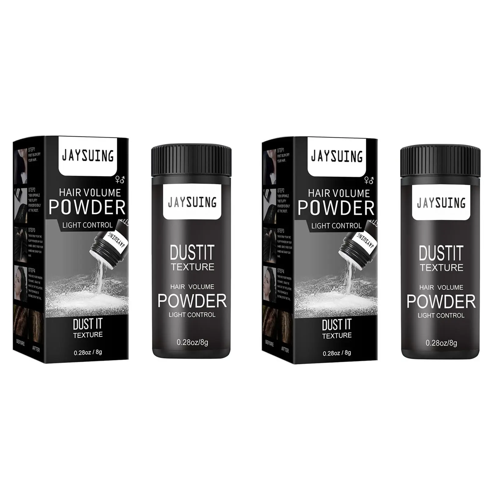 Hair Styling Powder, 2 Boxes Hair Volumizing Powder, Professional Hair Styling Product for Women & Men, Hair Care & Styling Product