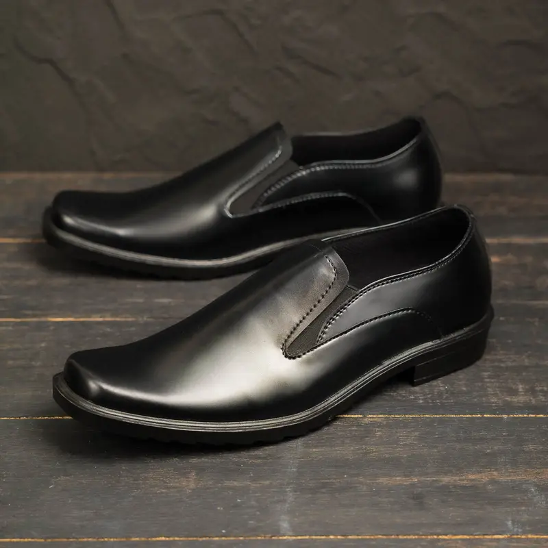 PAULMAY - Sepatu Formal Slip on Pria Wina 75 Shoes Kerja Hitam 2