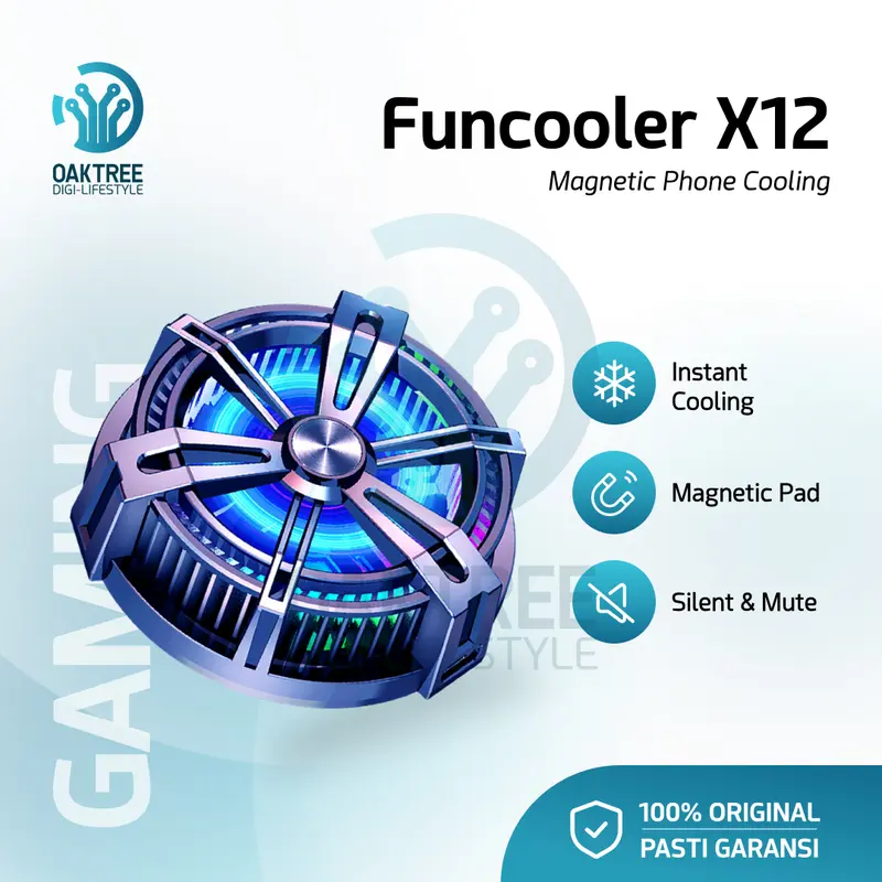Funcooler X12 Radiator Pendingin HP Magnet Fan Cooler Cooling Fan HP 0