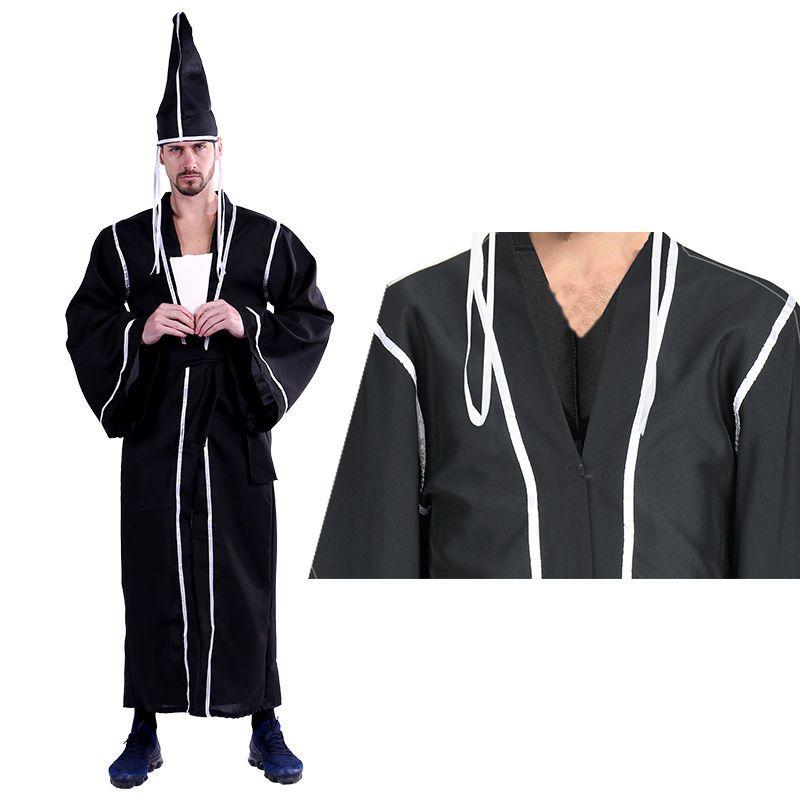 Người Đàn Ông Trưởng Thành Halloween, Chủ Đề Kinh Dị Người Giết Chóc, Ma Không Mặt, Zombie, Yêu Tinh Đạo Sĩ, Ma Quỷ, Quần Áo Lạm Dội Màu Đen Và Trắng, Phong Cách 2